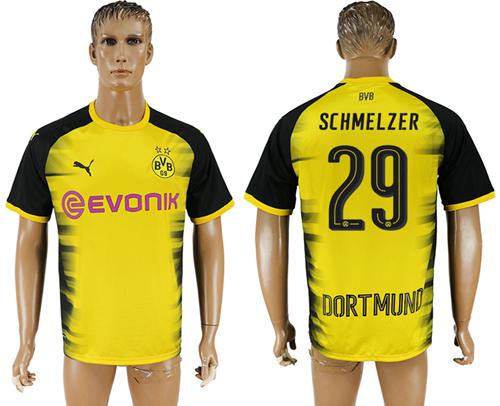Dortmund #29 Schmelzer Yellow Soccer Club Jersey